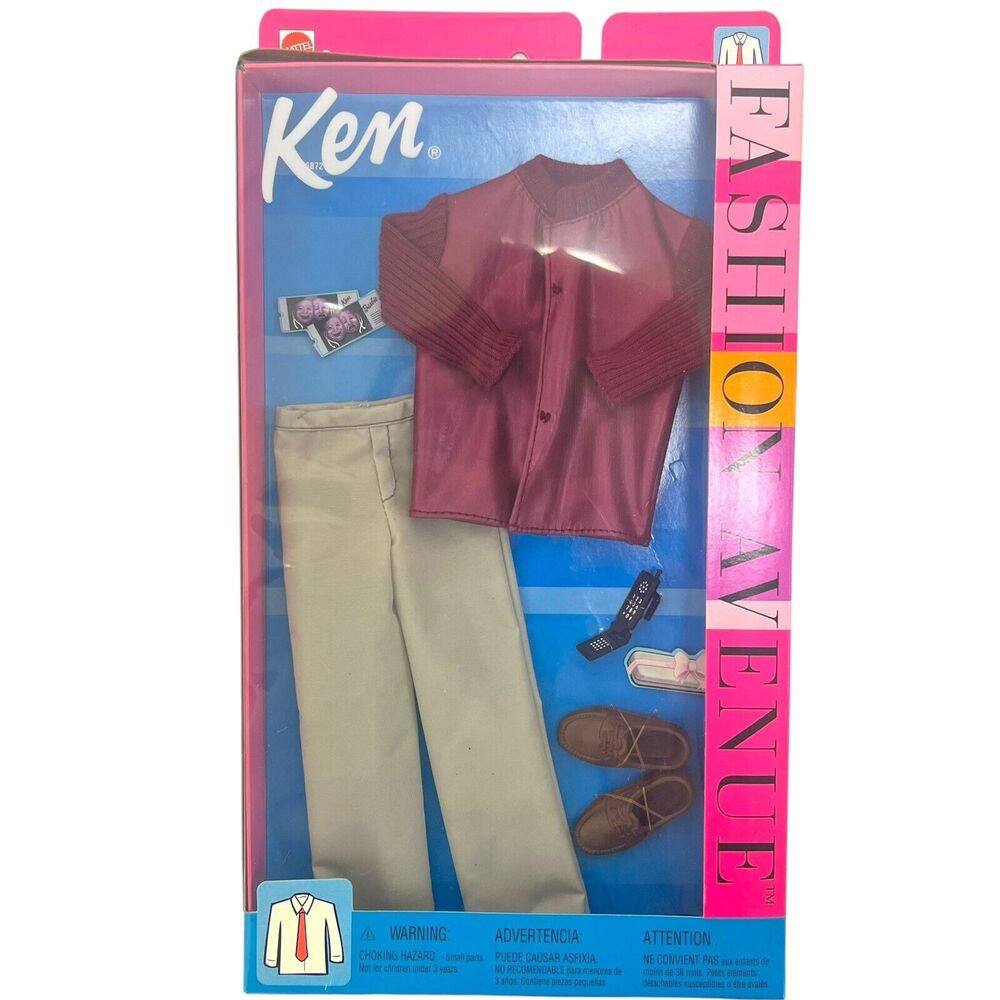 Vintage 2002 Mattel Ken Fashion Avenue Movie Date Night Outfit Set #25752‎ NIB